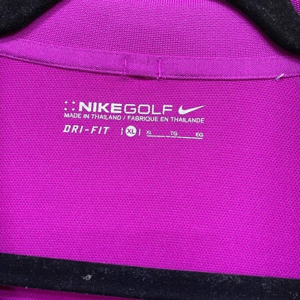 Nike Golf Dri Fit Belleair Cc Purple Polo Shirt Size Xl View 3